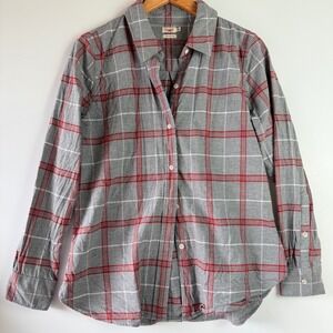 Faherty The Classic Flannel Shirt Womens Juliet Plaid Organic Cotton Size M $128